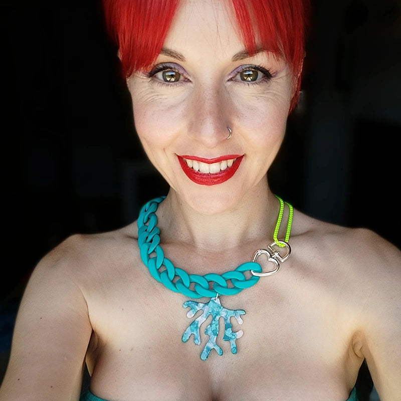 Choker Con Coral