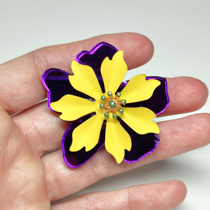 Anillo Jaune Et Violet